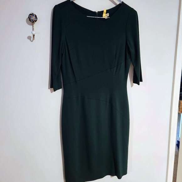 Kelly Green AsymmetricaDaniel Cremieux π Dress - Sz 10 - Sexy Silhouette - Picture 2 of 6